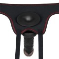 LOVETOY Easy Strap On Set 7.0" CZARNE DILDO