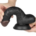 LOVETOY Easy Strap On Set 7.0" CZARNE DILDO