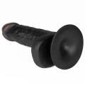 LOVETOY Easy Strap On Set 7.0" CZARNE DILDO