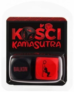 Seks Kości czarne czerwone drewniane kamasutra