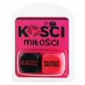 Kości Miłości Seks czarne różowe drewniane GRA
