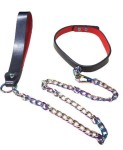 Guilty Toys Obroża ze smyczą regulowana BDSM