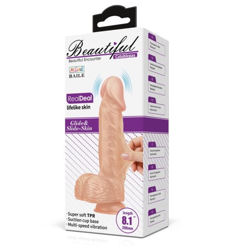 Pretty Love BEAUTIFUL CATOBLEPAS 8.1" dildo z wibracją