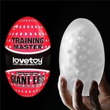 Lovetoy GIANT EGG przezroczysty masturbator męski jajko