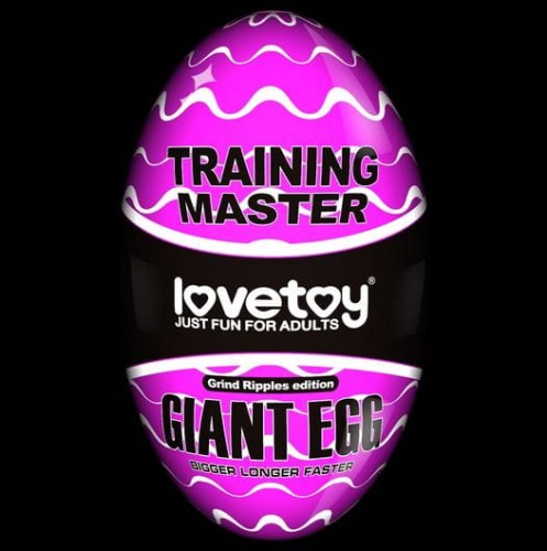 Lovetoy GIANT EGG przezroczysty masturbator męski jajko 