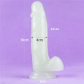 Lovetoy LUMINO PLAY  7.5" dildo świecące w ciemności