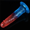 Lovetoy DAZZLE STUDS 7" kolorowe dildo 18 cm