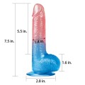 Lovetoy DAZZLE STUDS 7,5" kolorowe realistyczne dildo 19 cm