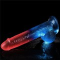 Lovetoy DAZZLE STUDS 9" kolorowe realistyczne dildo 23 cm
