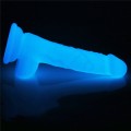 Lovetoy LUMINO PLAY 7" realistyczne dildo świecące w ciemności 18 cm