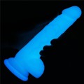 Lovetoy LUMINO PLAY 7" realistyczne dildo świecące w ciemności 18 cm