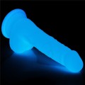 Lovetoy LUMINO PLAY 7" realistyczne dildo świecące w ciemności 18 cm