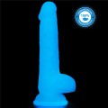 Lovetoy LUMINO PLAY 7" realistyczne dildo świecące w ciemności 18 cm