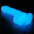 Lovetoy LUMINO PLAY 8" realistyczne dildo świecące w ciemności 21 cm