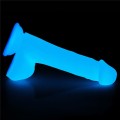 Lovetoy LUMINO PLAY 8" realistyczne dildo świecące w ciemności 21 cm