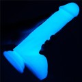 Lovetoy LUMINO PLAY 8" realistyczne dildo świecące w ciemności 21 cm