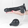 Lovetoy SQUIRT EXTREME BLACK 9" czarne realistyczne dildo z wytryskiem