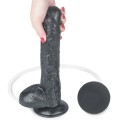 Lovetoy SQUIRT EXTREME BLACK 10" czarne realistyczne dildo z wytryskiem