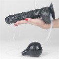 Lovetoy SQUIRT EXTREME BLACK 10" czarne realistyczne dildo z wytryskiem