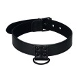Lovetoy BONDAGE FETISH BLACK MATT COLLAR WITH LEASH obroża ze smyczą BDSM