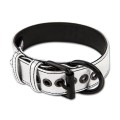 Lovetoy FETISH METALLIC PUP COLLAR WITH LEASH  srebrna obroża ze smyczą BDSM