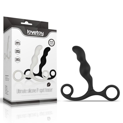 Lovetoy ULTIMATE SILICONE P SPOT TEASER  korek analny masażer prostaty - czarny