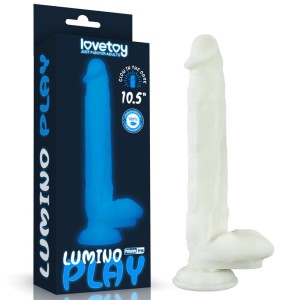 Lovetoy LUMINO PLAY 10.5" realistyczne dildo świecące w ciemności