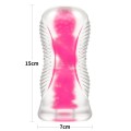 Lovetoy LUMINO PLAY PINK GLOW eleastyczny masturbator świecący w ciemności 