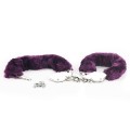 Lovetoy FLUFFY HANDCUFFS fioletowe pluszowe kajdanki