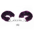 Lovetoy FLUFFY HANDCUFFS fioletowe pluszowe kajdanki