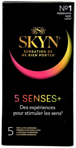 SKYN 5 Senses+ nielateksowe prezerwatywy 5 sztuk