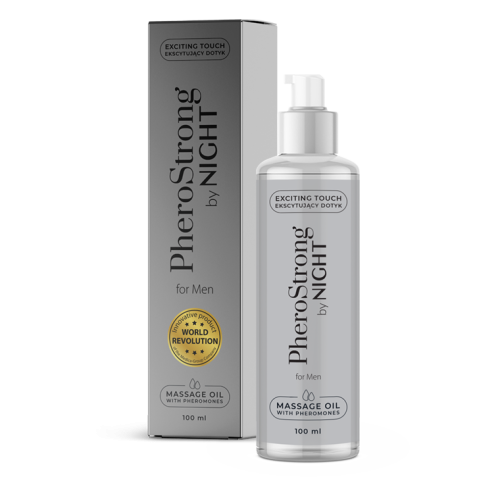 PheroStrong By Night for Men - olejek do masażu z feromonami 100 ml