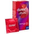 Durex Feel Thin Extra Lubricated prezerwatywy dodatkowo nawilżane 12 szt