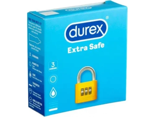 DUREX Extra Safe grubsze prezerwatywy 3 szt