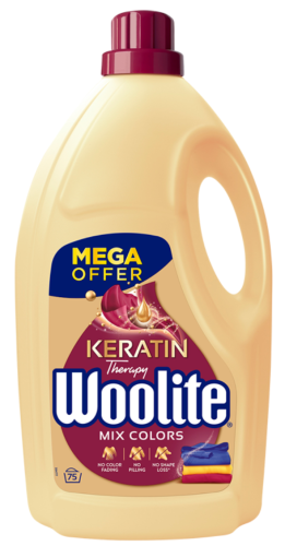 Woolite Keratin Therapy Płyn do prania do kolorów 4,5 l (75 prań)