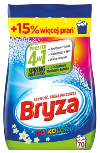 Bryza Spring Freshness 4w1 Proszek do prania do koloru 4,55 kg (70 prań)