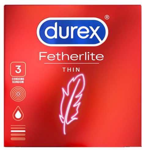 Durex Fetherlite Thin cienkie prezerwatywy 3 sztuki