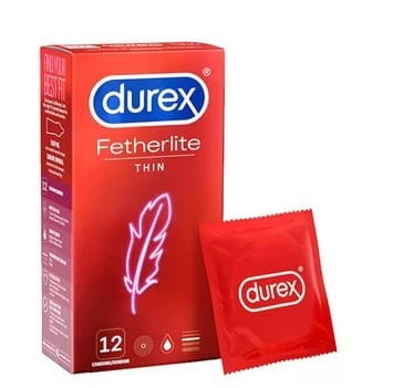 Durex Fetherlite Thin cienkie prezerwatywy 12 sztuk