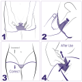 EXS Non-Latex Internal Condom - Loop Straps  damskie prezerwatywy zestaw 25 szt 