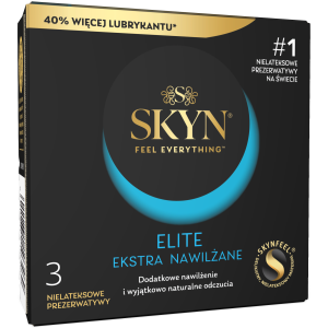 Skyn Elite ekstra nawilżane prezerwatywy 3 szt.