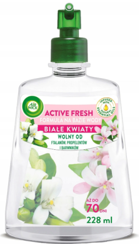 Air Wick Active Fresh Automatyczny odświeżacz powietrza wkład białe kwiaty 228 ml