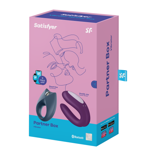 Satisfyer - 2 Wibratory dla par ROYAL ONE + DOUBLE JOY (Partner Box)