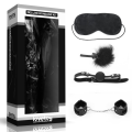 Lovetoy zestaw BDSM DELUXE BONDAGE KIT (maska,kajdanki,kulka,piórko)