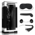 Lovetoy zestaw BDSM DELUXE BONDAGE KIT (maska,kajdanki,pejcz,wibrator)