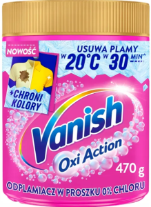 Vanish Oxi Action Odplamiacz do tkanin w proszku 470 g