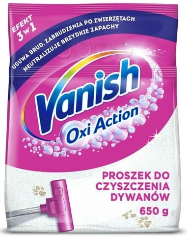 Vanish Oxi Action Proszek do dywanów 650 g