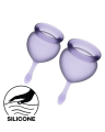 Satisfyer - Kubeczki menstruacyjne FEEL GOOD (filotetowe)