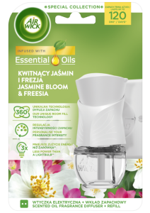 Air Wick Elektryczny Kwitnący Jaśmin i Frezja 19ml Komplet