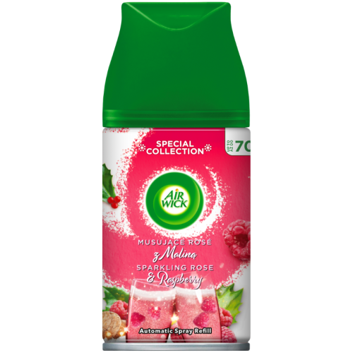 Air Wick Automatyczny odświeżacz powietrza Musujący Rose z Maliną - Wkład 250 ml