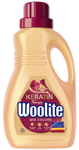 Woolite Keratin Therapy Płyn do prania do kolorów 900 ml (15 prań)